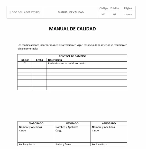 MC - Manual de Calidad ISO 17025